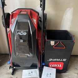 Toro 21in 60 volt Self Propelled Lawn Mower w/ Battery and Charger