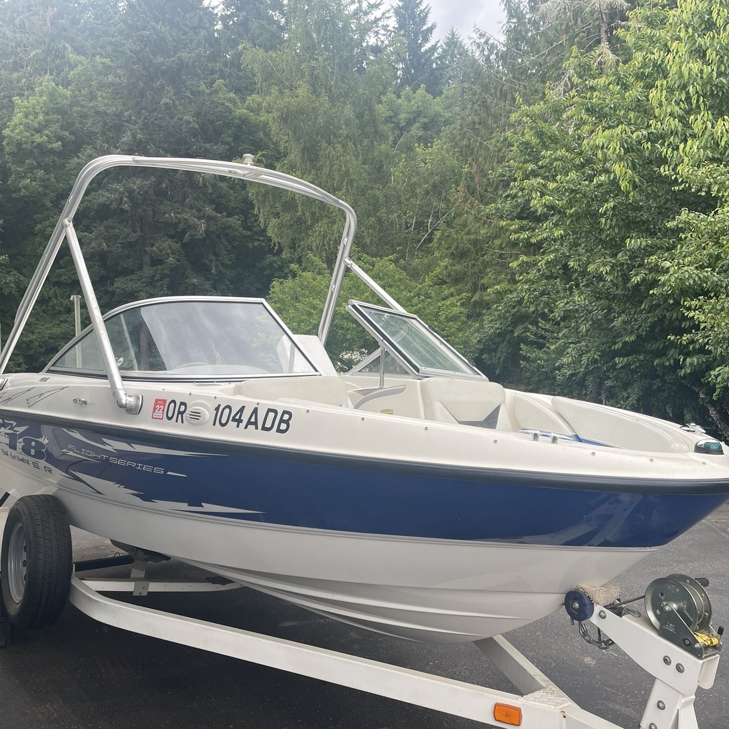 2007 Bayliner 185 18ft 4.3 Mercruiser Boat 