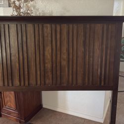 Wood bed frame Queen