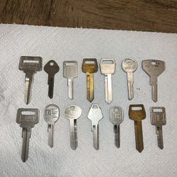 Vintage Blank Car Keys