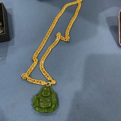 Jade Buddha Chain Gold 
