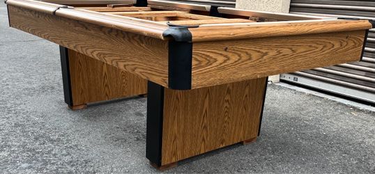 7FT Pool Table - 3pc slate - delivery/setup, any color felt & accessory kit included