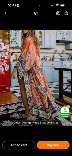 Women's Crane Print Beach Vacation Casual Plus Size Kimono © Curve & Plus 5.0 * 3K+