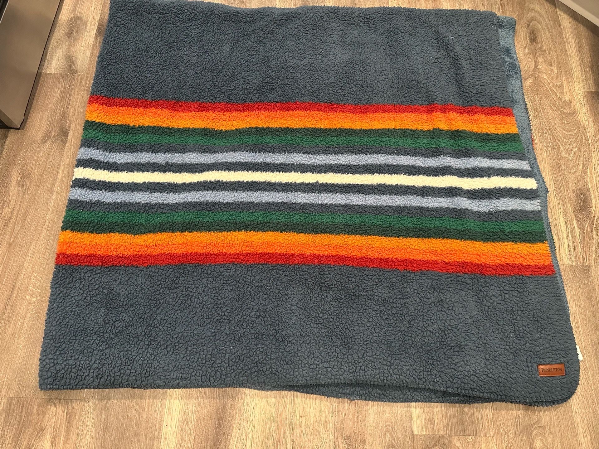 Pendleton Grand Canyon Blue Sherpa Fleece Blanket