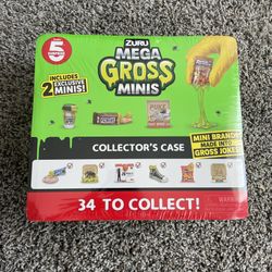 ZURU 5 SURPRISE MEGA GROSS MINIS COLLECTOR'S CASE INCLUDES 2 EXCLUSIVE MINIS NEW