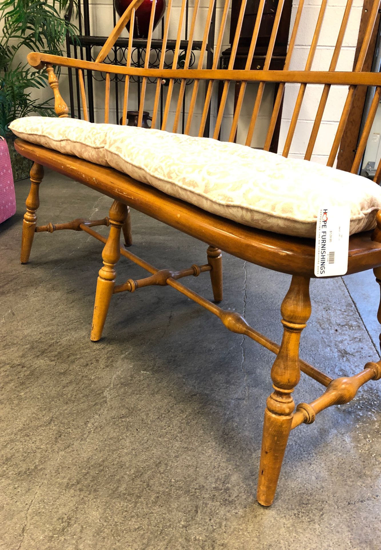 Ethan Allen Wooden Windsor Bench for Sale in WA OfferUp