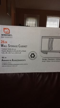 Workforce 26 in wall storage cabinet.