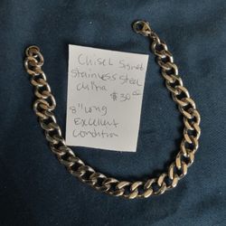 Bracelet Stainless Steel Curb Link Please Read Description 