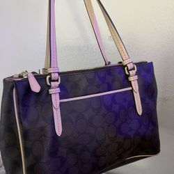 Vintage Brown Coach Tote Bag 