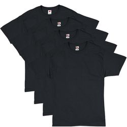 Hanes Men's Essentials T-shirt Pack, Crewneck Cotton T-shirts for Men, 4  Pack  (Size Small)