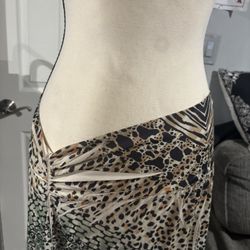 Dots Asymmetrical Skirt