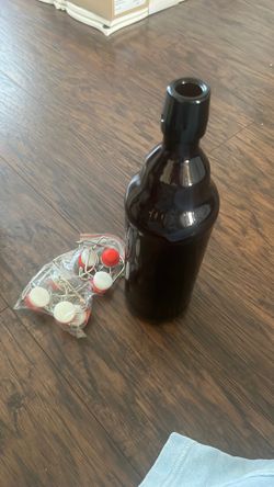 7 - New Amber Glass Bottles