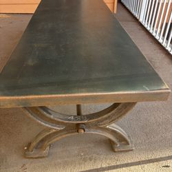 Restoration Hardware Solid Iron Coffee Table
