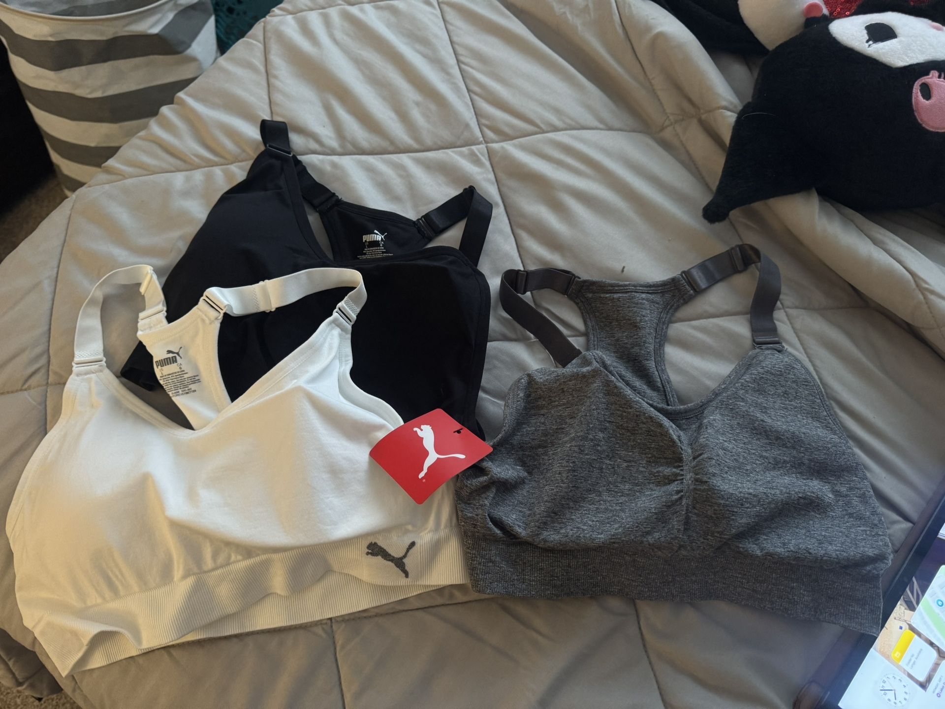 3 pack womens puma sports bras