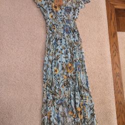 Osaka peacock dress NWT