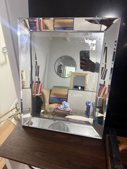 Modern Mirrored Frame Rectangular Wall Mirror