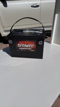 Super start car battery charged up ready for install