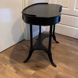 Free Black Wood Desk End Table Vanity 