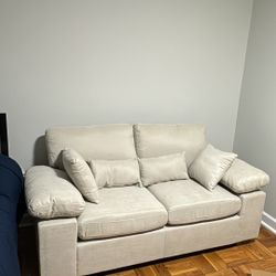 Loveseat Couch Sofa 73” With Comforter