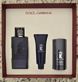 NEW Dolce & Gabbana K (King) Eau de Parfum Men's 3pc set.