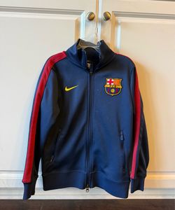Official Barcelona Soccer Training Zip-Up Size Youth S