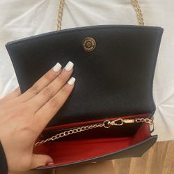 MM Black Purse Gold Chain