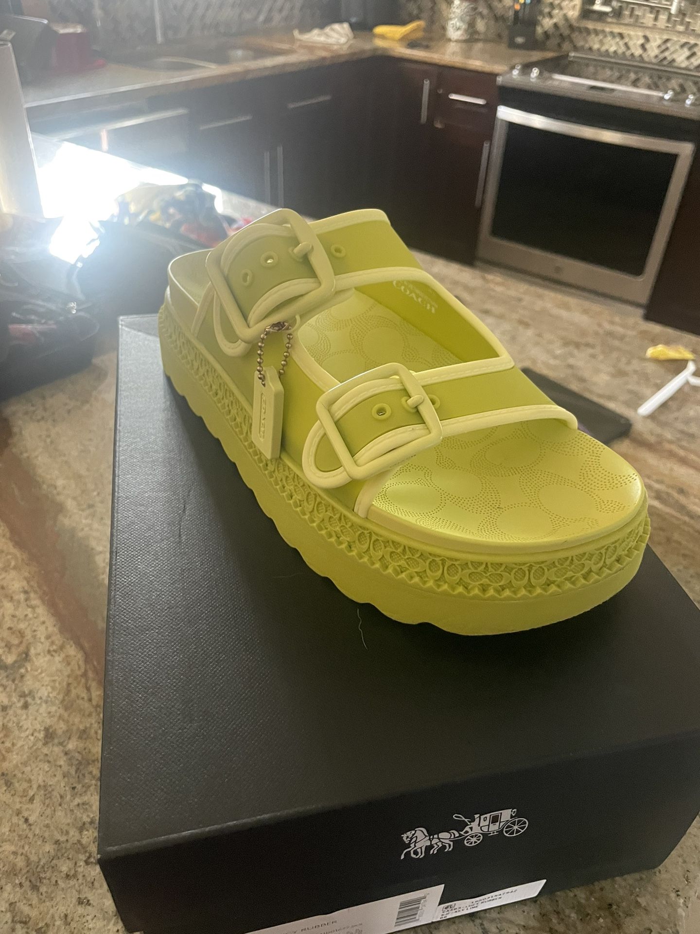 Coach Lucy Platform Slide Sandal