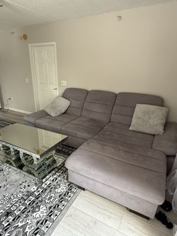 Sectional couch and coffee table