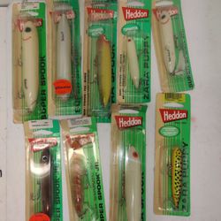 Vintage Heddon Top Water Spook Fishing Lures 