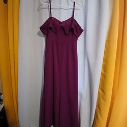 Burgundy Dress Size L