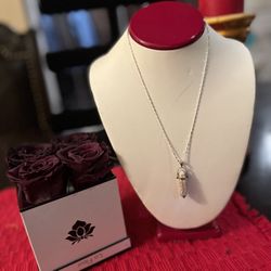Necklace And Natural Stone Pendant 