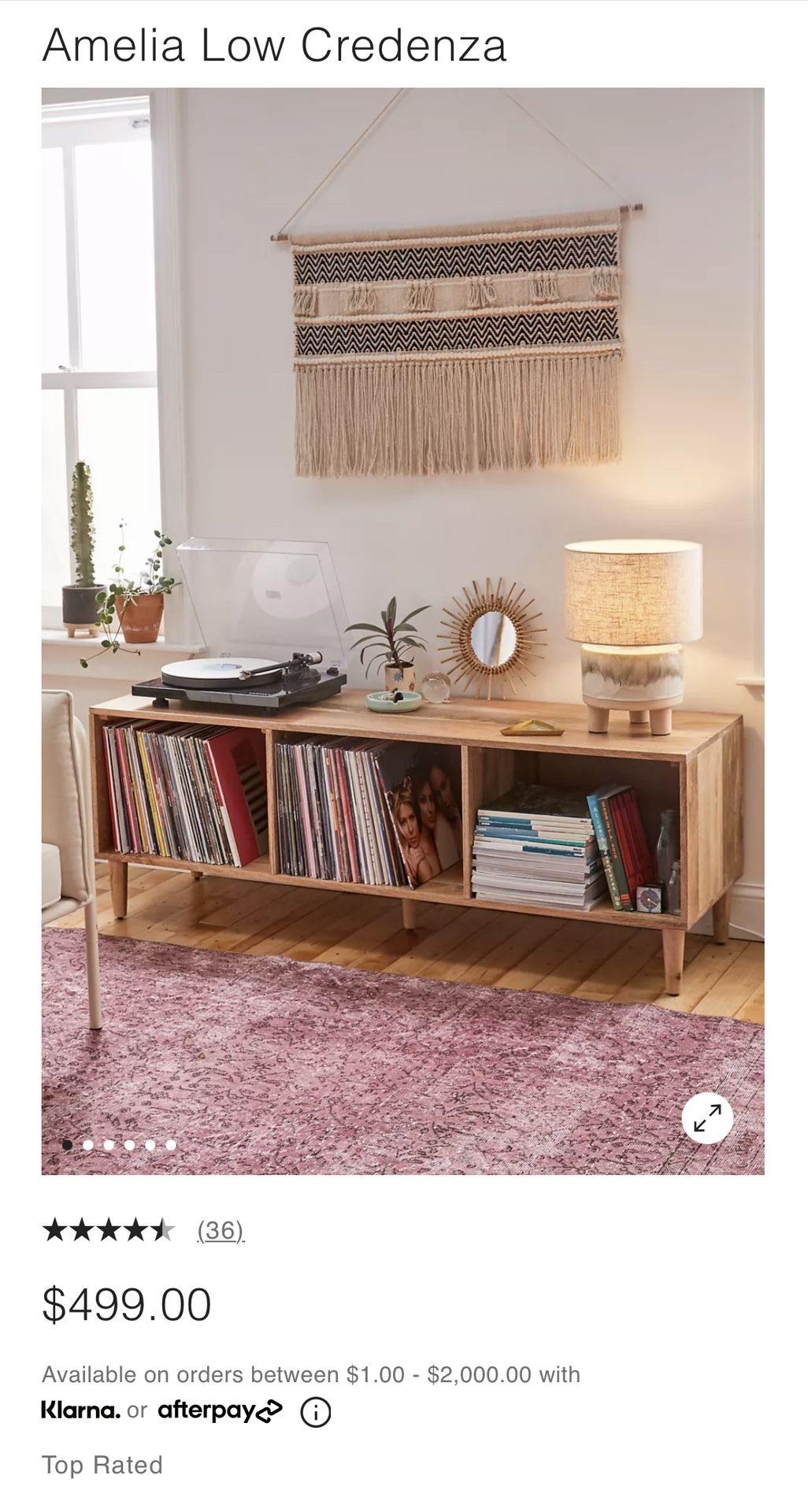 Amelia Urban outfitters credenza