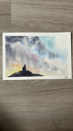 Original Watercolor Landscape Painting