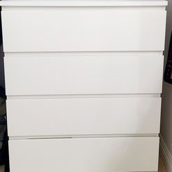 Ikea White 4-drawer Dresser