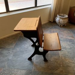 ANTIQUE CHILDS DESK REDUCED