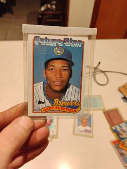 3  Gary Sheffield Milwaukee Brewers Rookie Card 