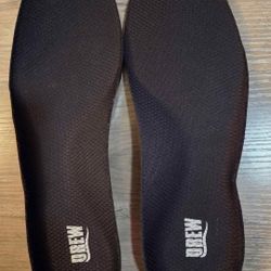 DREW Black Insoles with textured surface, Size 11-11.5, (P-434)