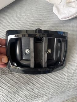 Curved license plate for Harley