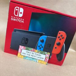 Nintendo Switch V2 Gaming Console New - Pay $1 today and pay the rest later -