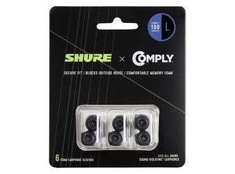 Shure EACYF16, 100 Series Comply Foam Sleeves - 3 Pairs