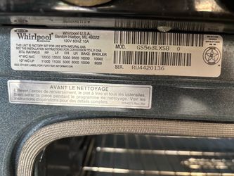 Whirlpool Gas Range GS563LXSB