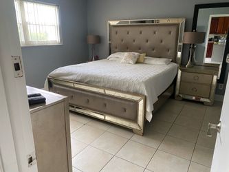 Glam Bedroom set -  King bed