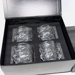 Set of 4 Tsukiglass Japanese Whiskey Glasses Private Collection Tuski Glass