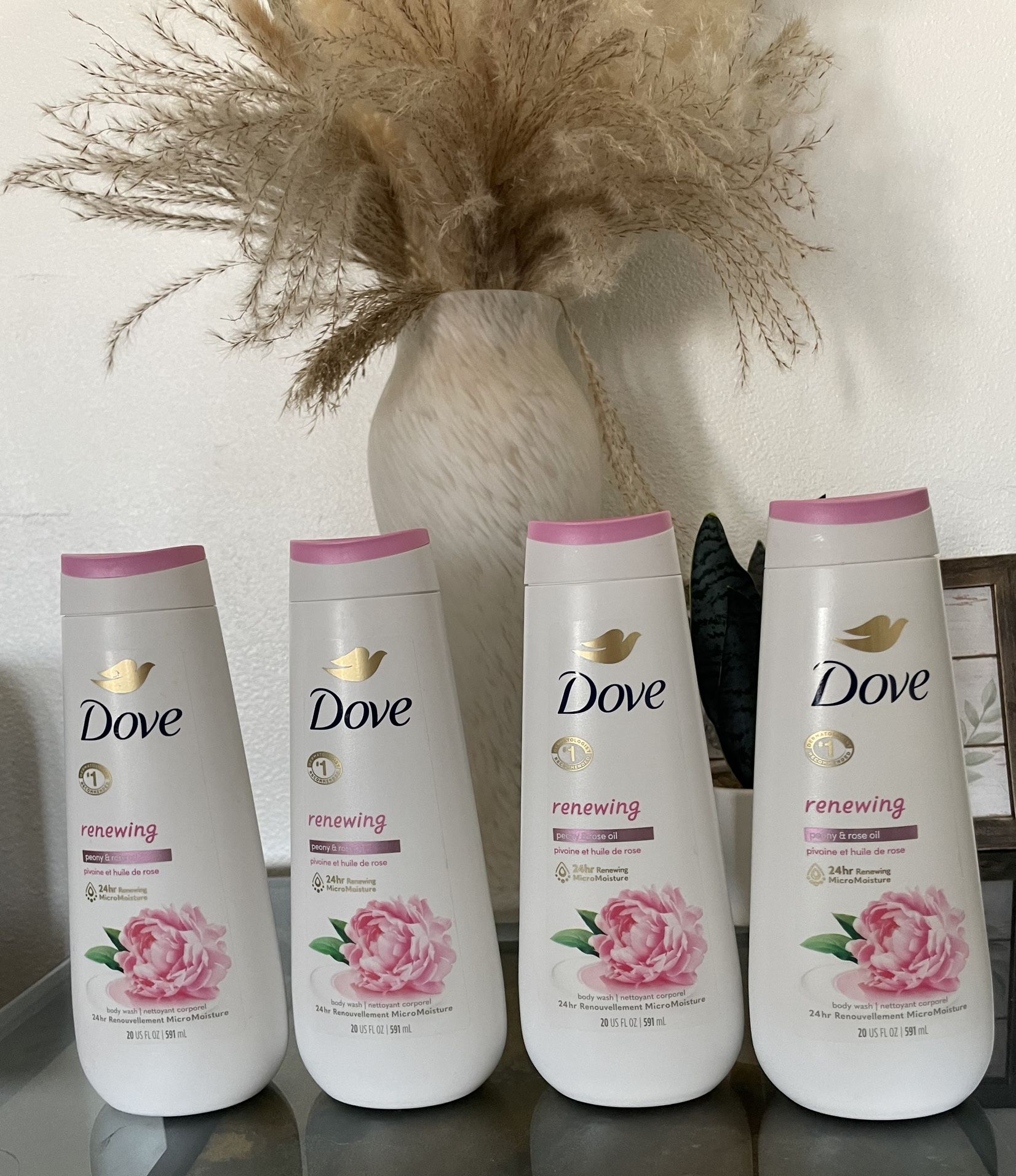 DOVE BODY WASH 4 PCS