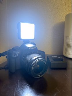 Canon Rebel T7 DSLR Camera W/ Portable RGB Light