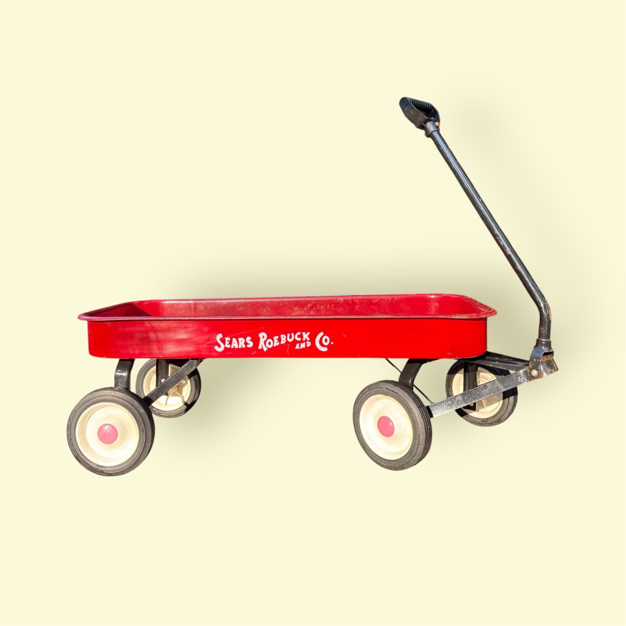 Vintage Sears Roebuck and Co. Metal Wagon - Made in the U.S.A.