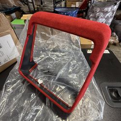 Tesla Rear Screen Frame (Red Suede)