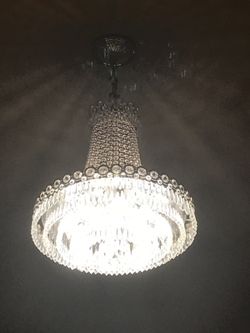 Real crystal chandeliers