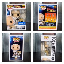 Funko Pop MOVIES BACK TO THE FUTURE Doc & Einstein Exclusive 