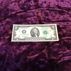 2013 Fancy Two Dollar Bill